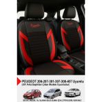 Formentor Tay Tüyü Oto Koltuk Kılıfı (Peugeot 206-207-208-306-307-407 Uyumlu) - Kırmızı