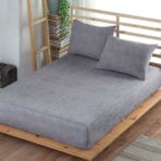 Formeya Adelya Lastikli Çarşaf Takımı (Yastık Kılıflı) Tek Kişilik Veya Çift Kişilik - 90 x 190 cm - Gri