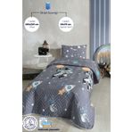 Formeya Astronot Desenli Çocuk-genç Odası Tek Kişilik Pike-yatak Örtüsü Takımı 160 X 230 Cm (ÇARŞAFSIZ)