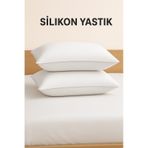 Formeya Boncuk Silikon Yastık 2 Adet 50x70 Cm Beyaz