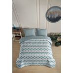 Formeya Çift Kişilik Desenli Kapitone Çift Taraflı Renkli Pike Yatak Örtüsü Takımı 200x230 cm (Çarşafsız)