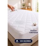 Formeya Kapitone Fitted Full Kenar Su Sıvı Geçirmez %100 Pamuk Yatak Koruyucu Alez Tek Çift Battal (16 Ebat) - Beyaz - 180 x 200 cm