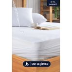 Formeya Mikro Fitted Full Kenar Su Sıvı Geçirmez Yatak Koruyucu Alez Bebek-Tek-Çift Kişilik Battal Boy Alez - 220 x 200 cm - Beyaz