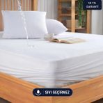 Formeya Mikro Fitted Full Kenar Su Sıvı Geçirmez Yatak Koruyucu Alez Bebek-Tek-Çift Kişilik Battal Boy Alez - Beyaz - 70 x 140 cm