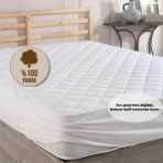 Formeya Pamukkale Alez Kapitone Fitted Yatak Koruyucu %100 Pamuk Alez (16 Ebat) - Beyaz - 180 x 200 cm