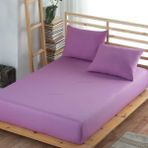 Formeya Renkli Lastikli Çarşaf Takımı (Yastık Kılıflı) - 90 x 190 - Lila