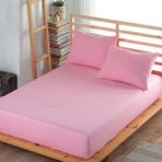 Formeya Renkli Lastikli Çarşaf Takımı (Yastık Kılıflı) - 90 x 190 - Pembe