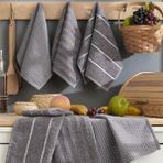 Formeya Sophia 6'lı 30x50 cm Mutfak Havlusu Seti - 30 x 50 cm - Antrasit