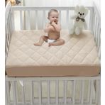 Formeya%100 Pamuk Renkli Kapitone Fitted Su Sıvı Geçirmez Bebek-Çocuk Alezi, Park Yatak Beşik Yatak Alezi (Kahverengi, 70 x 140)