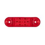 Formplas FR0174-R Kırmızı Oval 9 Ledli 84 mm 12V-24V Parmak Lamba