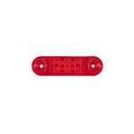 Formplas FR0174-R Kırmızı Oval 9 Ledli 84 mm 12V-24V Parmak Lamba