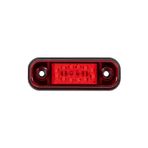 Formplas FR0175-R Kırmızı Oval 12 Ledli 86 mm 12V-24V Parmak Lamba
