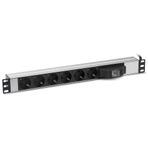 Formrack F082PR6SA 6'lı 19" Sigortalı Aluminyum Priz