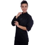 Formteks Aşçı Ceket Unisex Harman Gabardin Siyah - 2XL