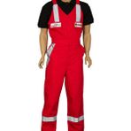 Formteks İşçi Tulumu Askılı - Kırmızı - XL