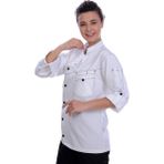 Formteks Unisex Aşçı Ceket Harman Gabardin Beyaz - 2XL
