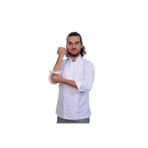 FORMTEKS Unisex Aşçı Ceket Koltuk Altı Fileli Beyaz