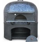 Fornero Odunlu Napoli Pizza Fırını Profesyonel Taş Tabanlı 450°C - Beyaz - mozaik