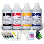 Forprint Canon Pixma E404/E414/E464 İçin Uyumlu 4x1000 ml Kartuş Dolum Seti