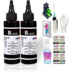 Forprint Hp 350, Hp 350XL Uyumlu Kartuş Için Dolum Seti 2X100 ml - Siyah