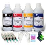 Forprint Hp 650, Hp 651, Hp 652, Hp 655 Kartuş Uyumlu Mürekkep Seti 4X1000ML - PRO Set - 4 Renk