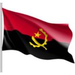 Fors Bayrak Angola Gönder Bayrağı Raşel Kumaş 100X150 cm - Renkli