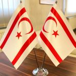 Fors Bayrak Krom Direkli Kktc Masa Bayrağı 2'li