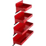 Forsage Mıknatıslı Raf Seti Kutuda 4 Adet (110X150MM, 110X210MM, 110X270, 110X310MM) 4 Inç