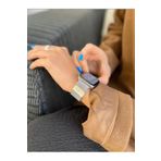 Forsis Aksesuar Apple Watch Gümüş Rengi Metal Kordon 45 Mm