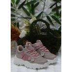 Fort Cool Verom Pudra Bağcık Görünümlü Cırtlı Sneaker Ortopedik Çocuk Ayakkabı