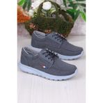 Fort Dks 020 Hafif Rahat Keten Sneaker Erkek Ayakkabı - Füme