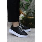 Fort Gnd 32604 Siyah Beyaz Comfort Hafif Rahat Kadın Günlük Ayakkabı