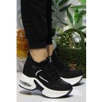 Fort Guja 24K300-1 Siyah Orijinal Ürün Kalın Taban Sneaker Kadın Ayakkabı