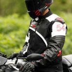 Forte Gt AR54 Deri – Beyaz Korumalı Motosiklet Deri Tekstil Mont Ceket - 2XL - Kırmızı