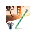 Forte GT XBYC 676 Düz 27.2mm X 350mm Sele Borusu Bisiklet Koltuk Borusu Alüminyum Rainbow