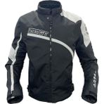 ForteGT 2003054 AR54 Yazlık Motosiklet Montu - 2XL - Siyah - Beyaz