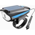 ForteGT Forte Gt Bisiklet Ön Farı 250 Lm Korna 140DB USB Solar Şarjlı Mavi Xbyc 6163