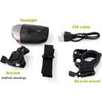 ForteGT Superl Lava 300LM Bisiklet Ön Işık USB Kask ve Gidon Farı Xbyc 6126