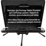 Fortinge Mıa Kıt(Telefon Prompter+Bluetooth Kumanda) - Siyah