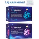 Forvits Lab Men 174 gr 30 Saşe + Forvits Lab Women 180 gr 30 Saşe Ilaç Kutusu Hediyeli