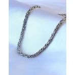 ForWhat Bakımlı ERkek için Silver Çelik Kral Zincir Stil Kolye