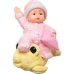 ForWhat Büro Ev Hediyesi için Polyester Sevimli Pembe Bebek Biblo Süs Eşyası