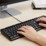 ForWhat Büro Ev Ofis Bilgisayar Klavyesi Için Kablolu Türkçe Q Klavye - - - Renkli
