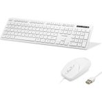 ForWhat Büro Ev Ofis Bilgisayarı Için Beyaz Renk Klavye Mouse Seti - Renkli
