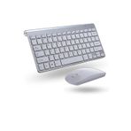 ForWhat Büro Ev Ofis Bilgisayarı için Gri Wifi Kablosuz Klavye Mouse Seti