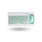 ForWhat Büro Ev Ofis Bilgisayarı için Kablosuz Yeşil Bluetooth Klavye Mouse Seti
