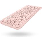 ForWhat Büro Ev Ofis Bilgisayarı Için Pembe Bluetooth Klavye - - - Renkli