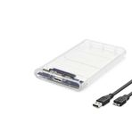 ForWhat Büro Ev Ofis Bilgisayarı için Şeffaf Plastik Usb3.0 Sata 2.5" HDD Kutusu