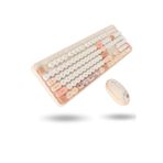 ForWhat Büro Ev Ofis Bilgisayarı için Sevimli Ayıcık Soft Klavye Mouse Seti