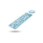 ForWhat Büro Ev Ofis Bilgisayarı için Sevimli Mavi Klavye Mouse Seti
